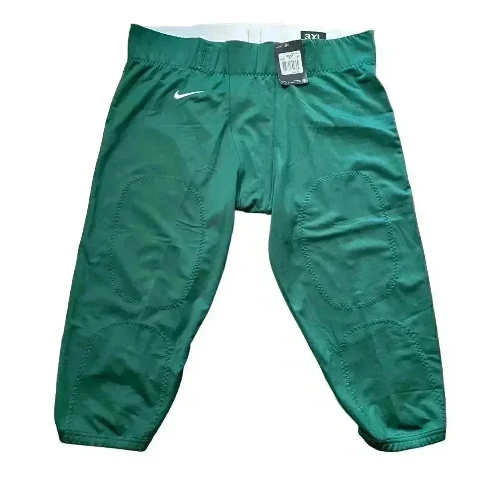Nike Team Practice Day Football Pants Men's 3XL Green Swoosh NWT